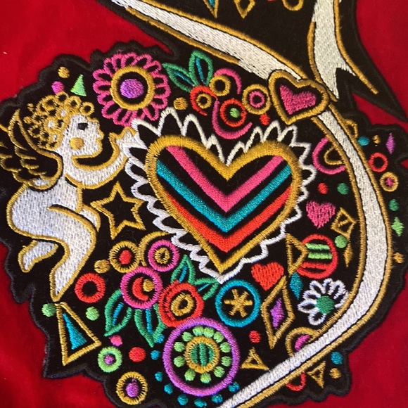 Vtg Bob Mackie Wearable Art Jacket size L - Picture 5 of 6